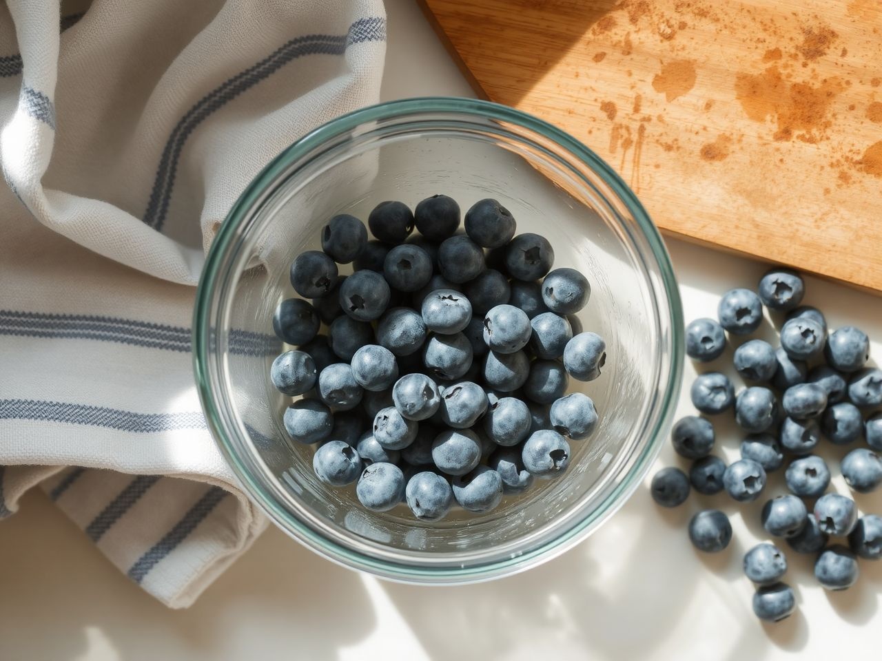 Az áfonya előzetes mosása és szárítása elengedhetetlen az aszaláshoz.