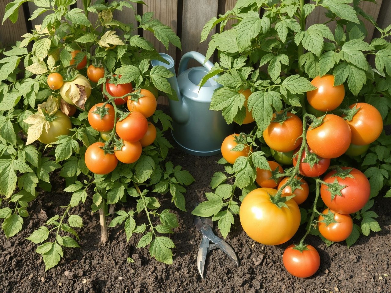 A túlöntözés a paradicsom leggyakoribb gondozási hibája.