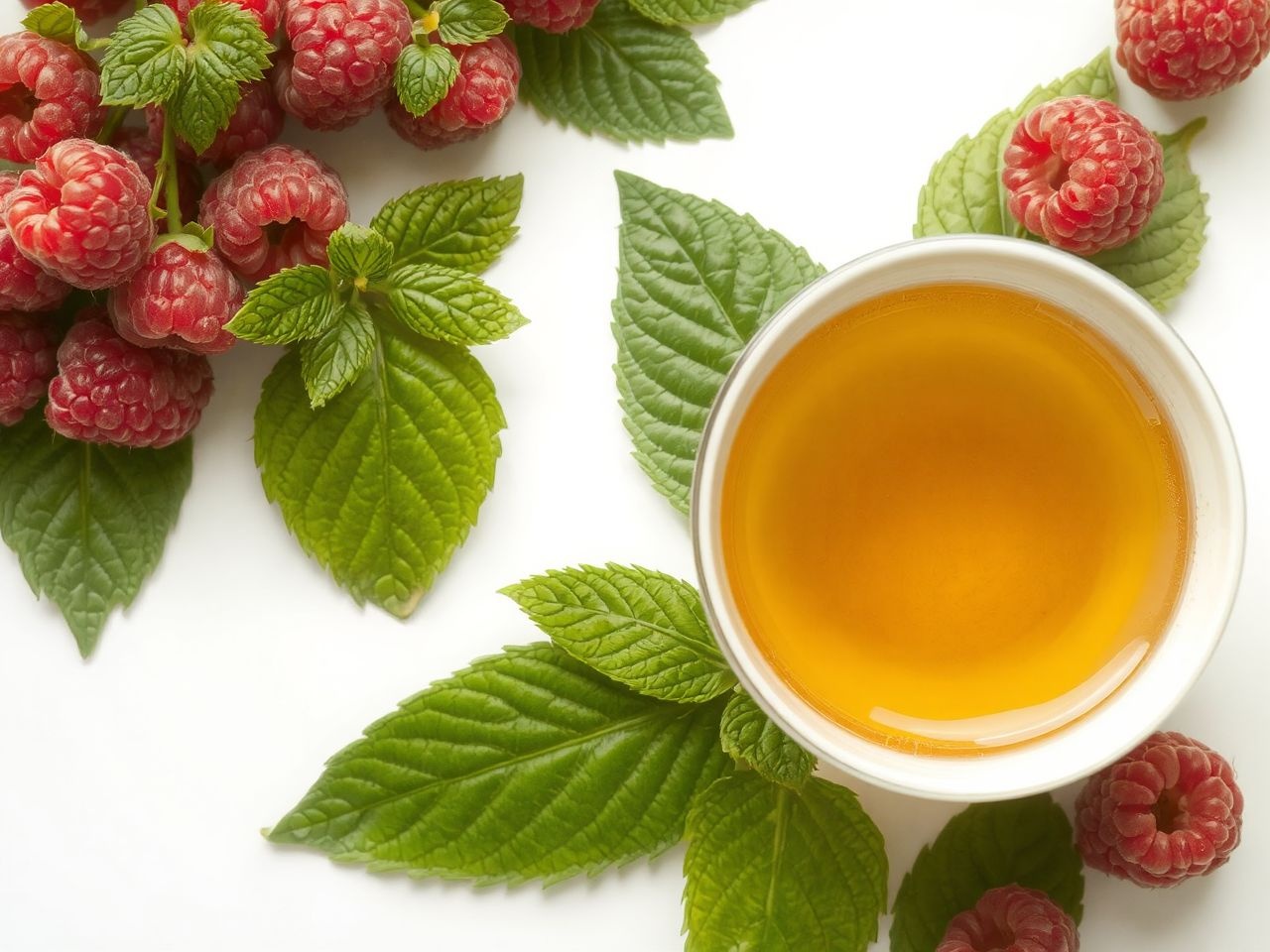 A málnalevél tea segíthet menstruációs görcsök enyhítésében.