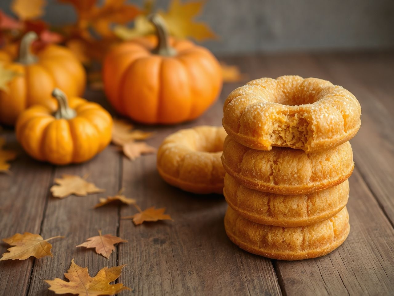 A sütőtökös fánk különleges ízt és puhaságot kölcsönöz.