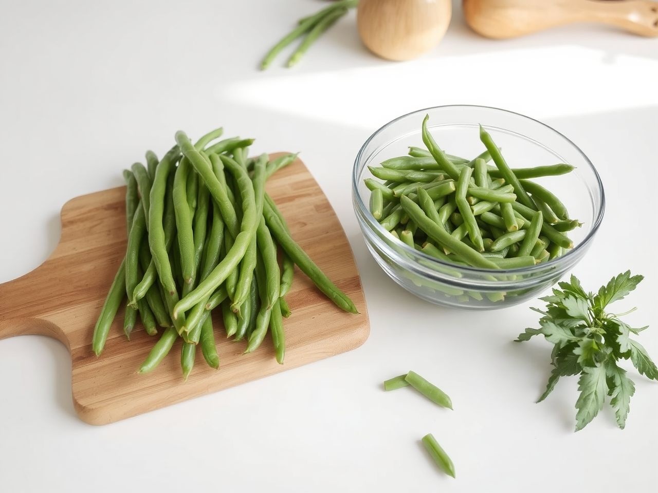 A zöldbabot hűvös, párás helyen tároljuk légmentesen.