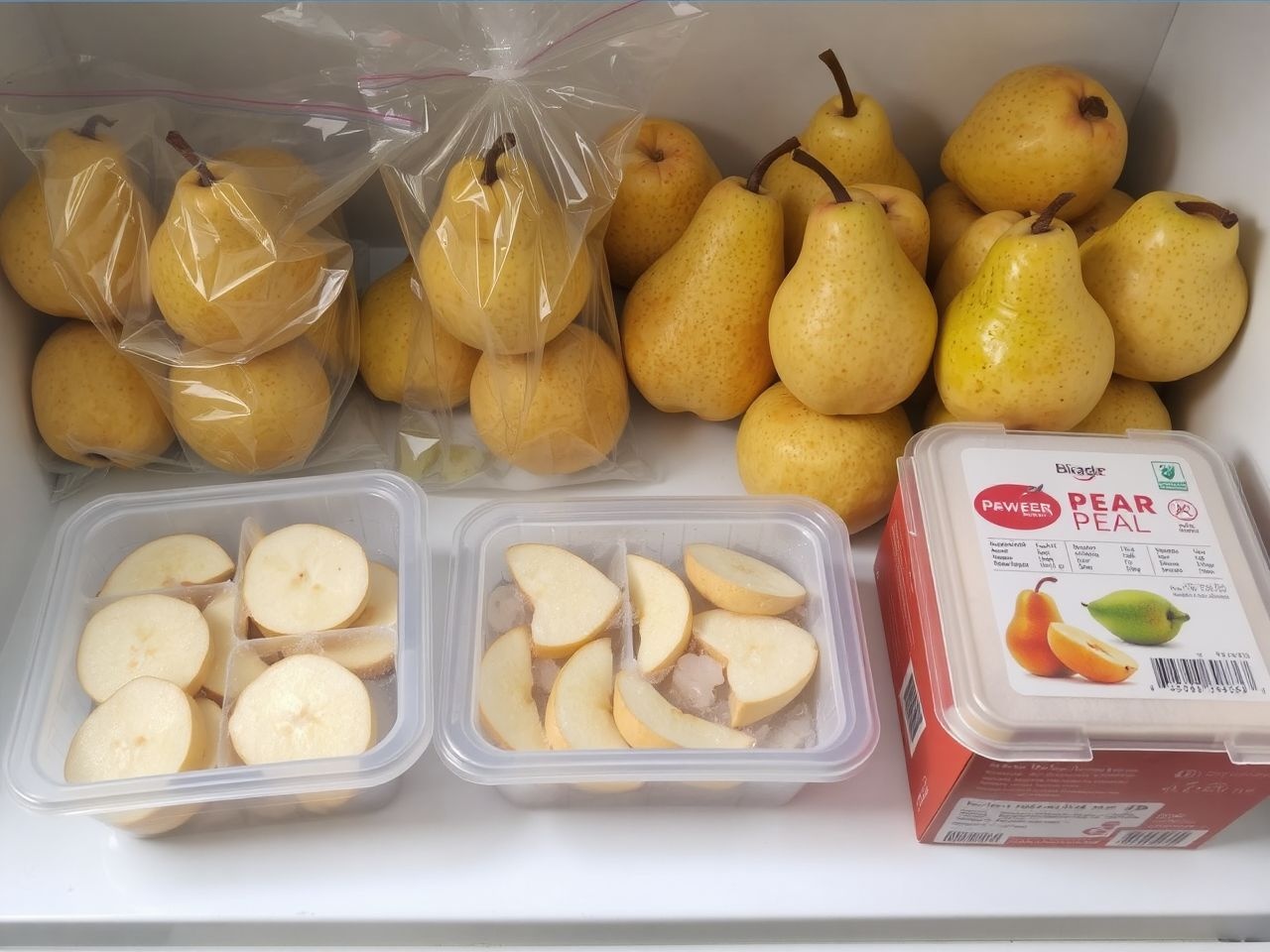A gyorsfagyasztás megőrzi a körte ízét és állagát.