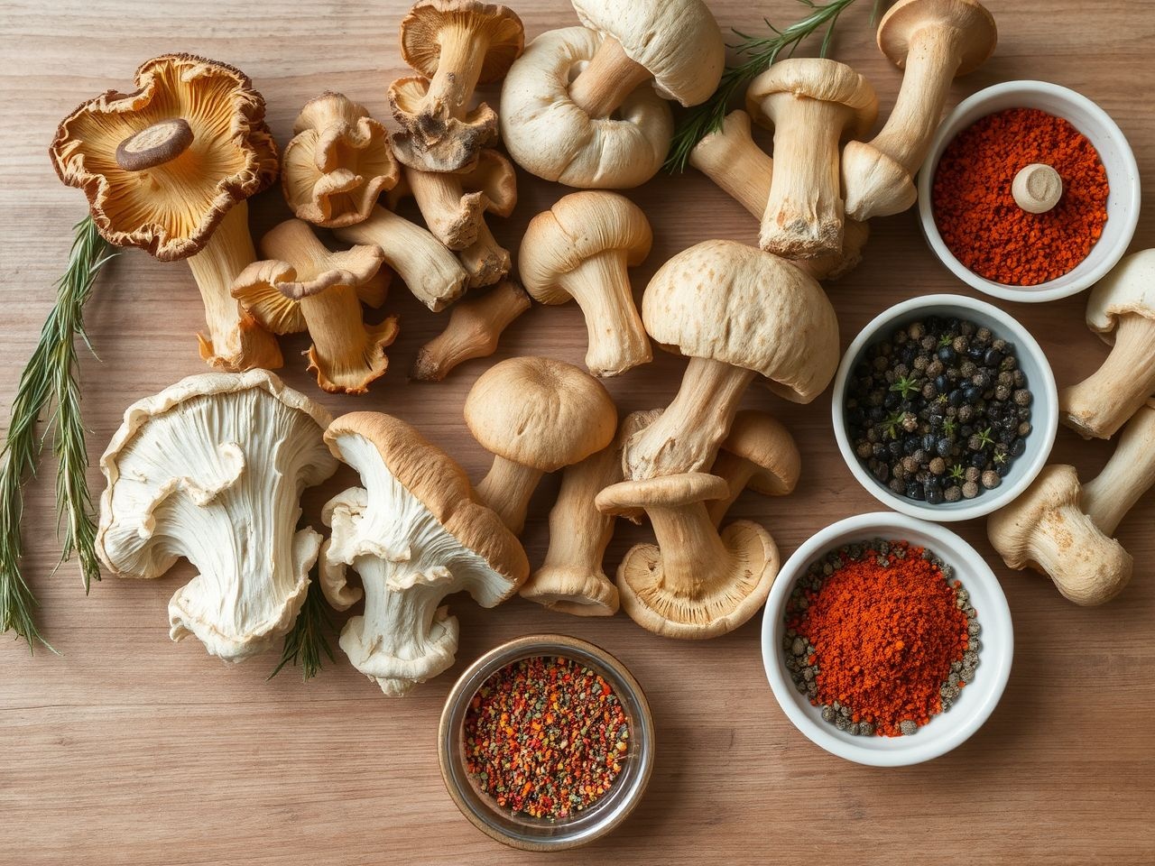 A szarvasgomba tökéletesen harmonizál a rozmaring és kakukkfű aromáival.