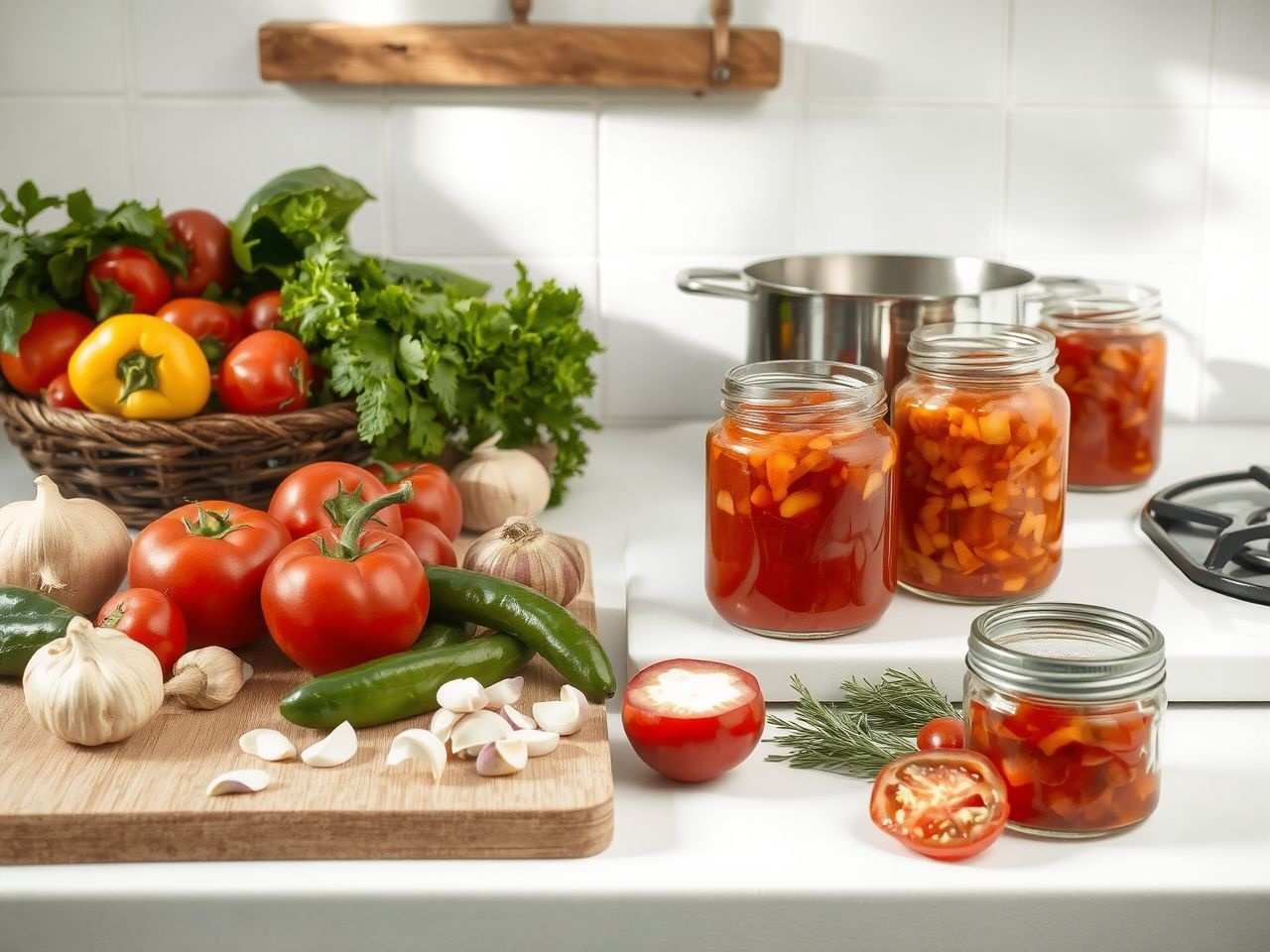 A lecsó hagymás alapra paprikával és paradicsommal készül.