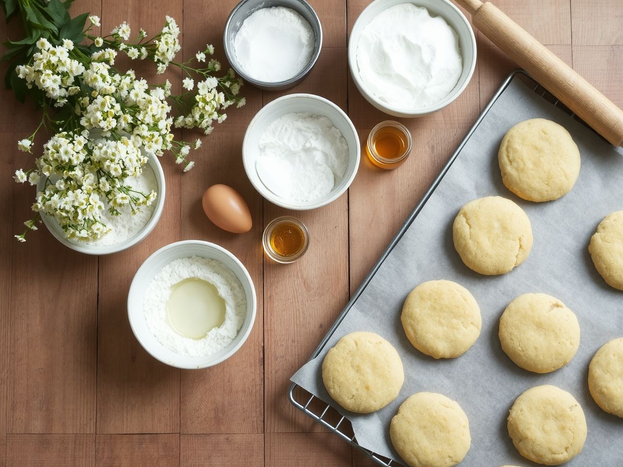 A bodzavirág mézes íze varázslatosan gazdagítja a kekszet.