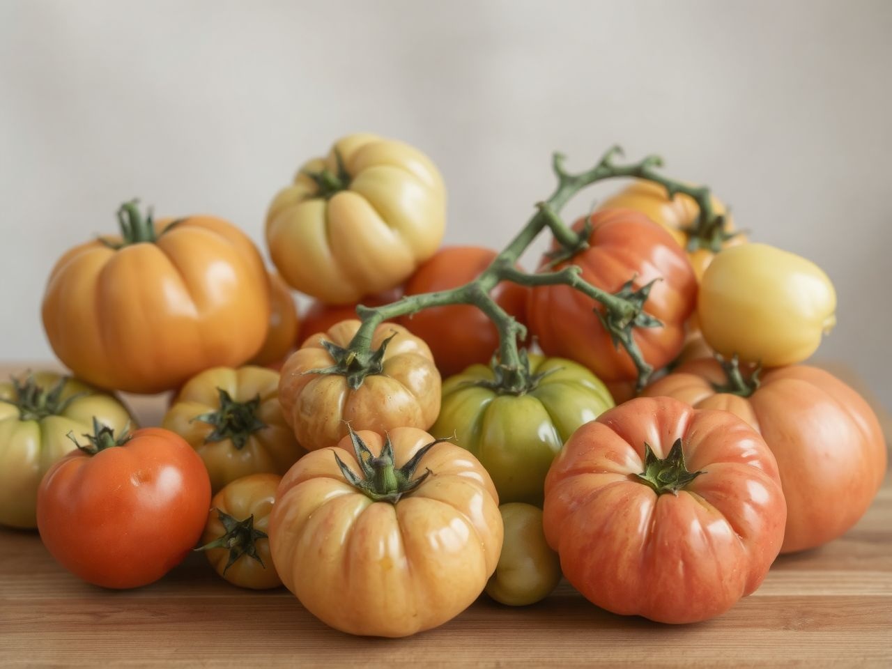 A paradicsomfajták színük és formájuk alapján különböznek.