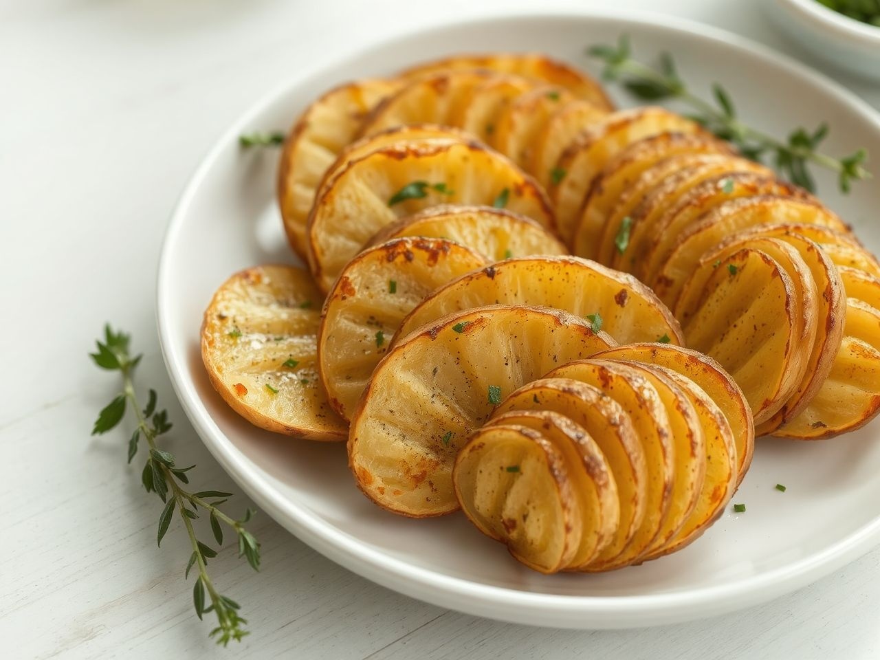 A burgonyaszeletek közé vajat csepegtetve még ízesebb lesz.
