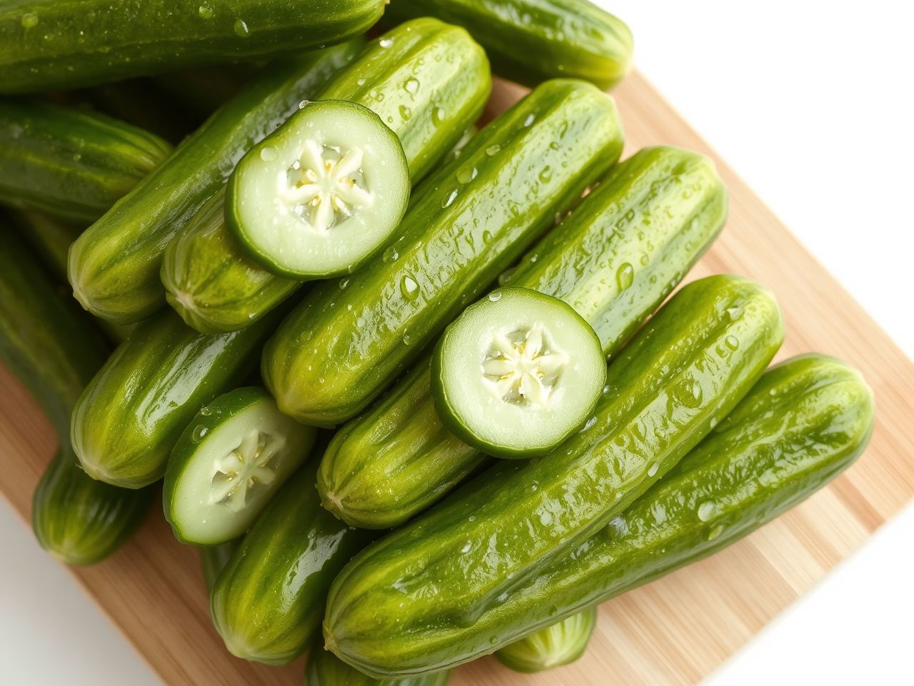 A salátauborkák kifogástalan frissességük és ropogósságuk miatt kedveltek.