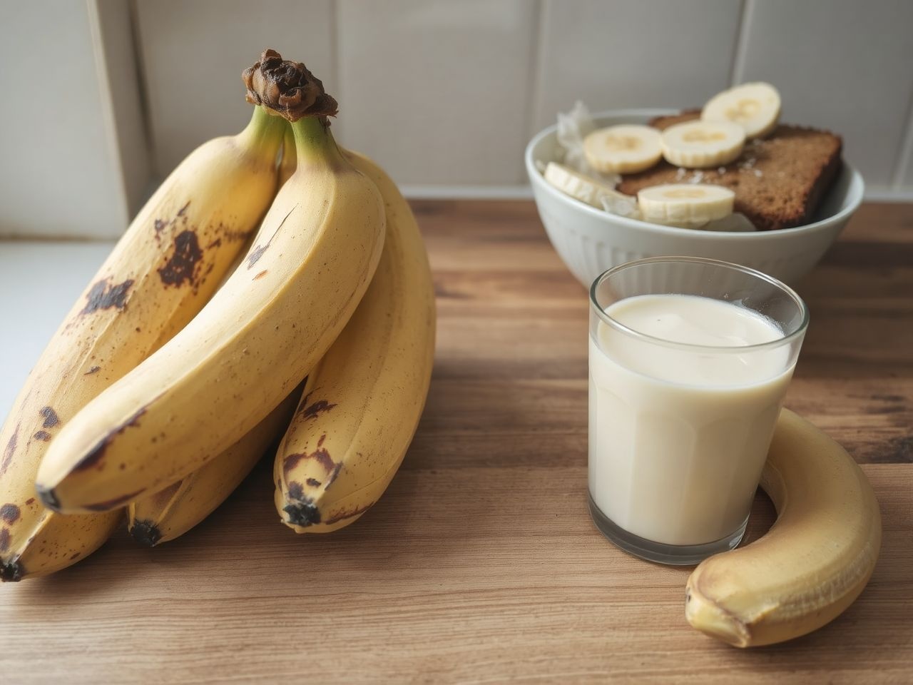 Túlérett banánból gyorsan finom banánkenyeret süthetsz!