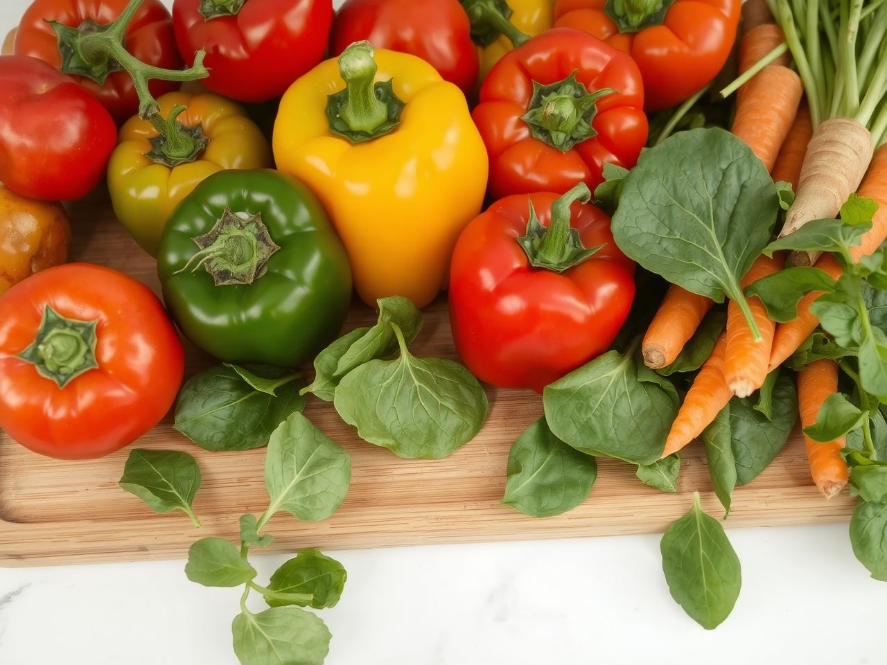 A zöldségek színe és textúrája fokozza a táplálkozási értéket.