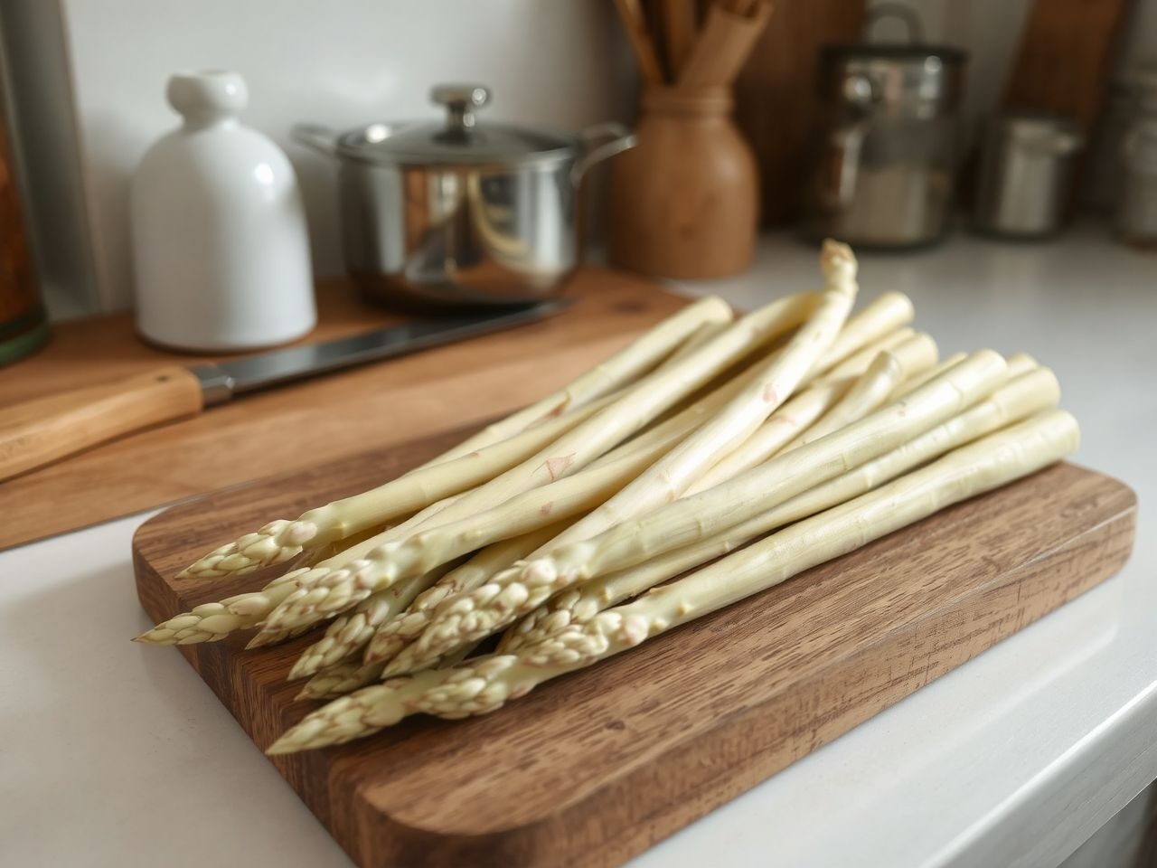 A fehér spárga főzéséhez használjunk enyhén sós, forró vizet!