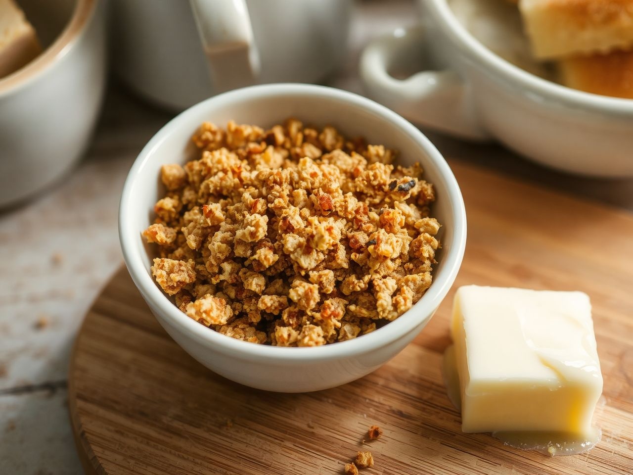 A pirított zsemlemorzsa és vaj ízrobbanást teremt a karfiolnak.