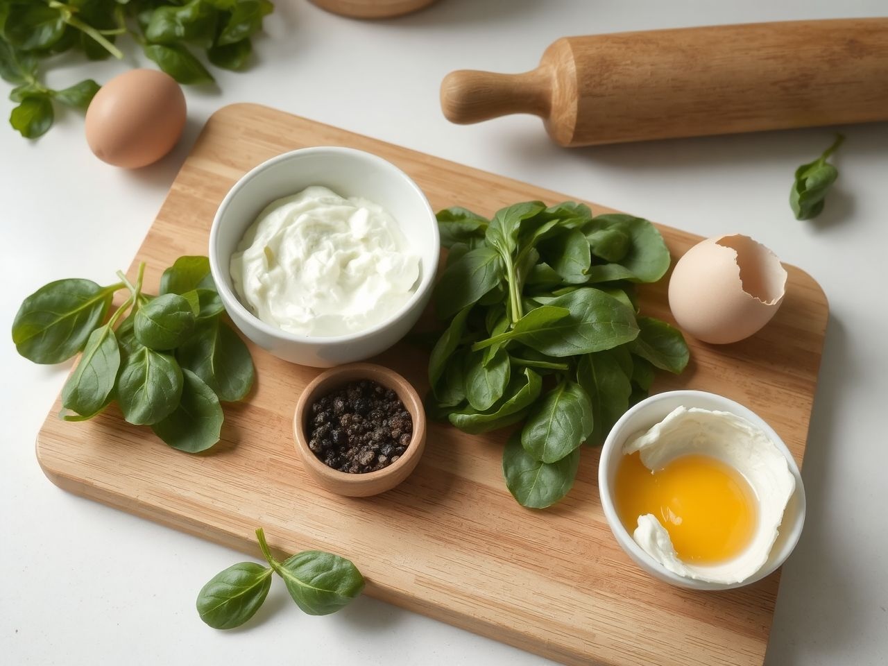 A friss spenót és túró harmonikus ízkombinációt alkot.