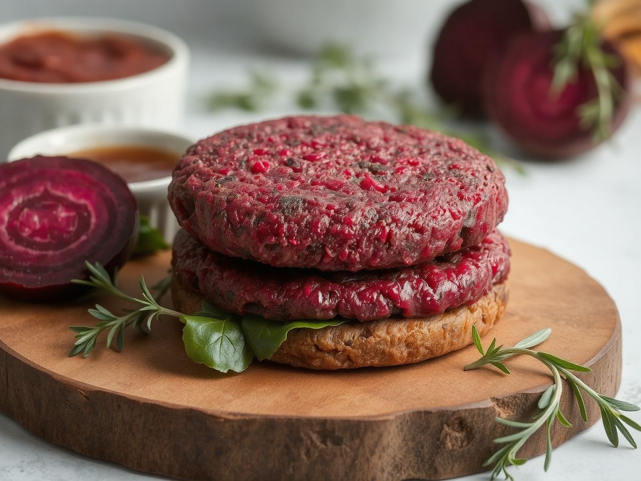 A céklalé segít megtartani a hamburgerpogácsa természetes szaftosságát.