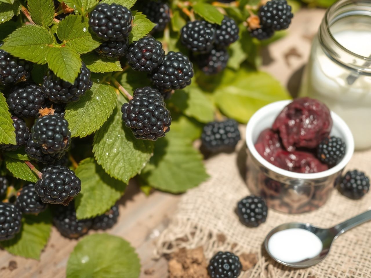 A szeder szezonja fenntartható fagylaltkészítés alapja.