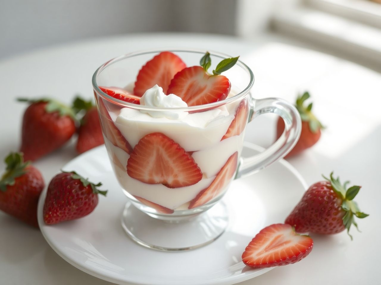 A rétegezés optikai mélységet és ízkombinációt teremt a pohárkrémben.