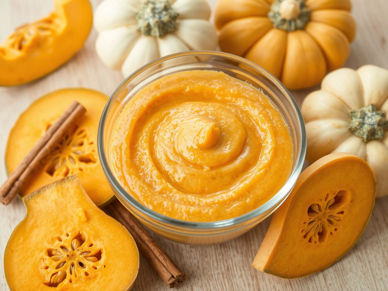 A sütőtök püré szaftosságához mindig friss és érett megfelelő.