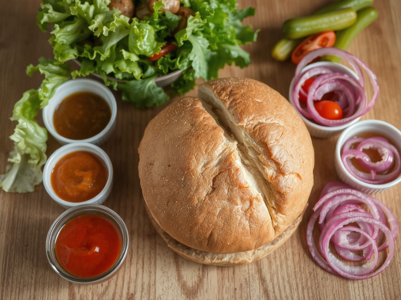 A friss zsemle és házi szószok teszik igazán tökéletessé!