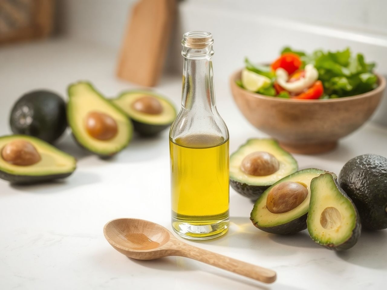 Az avokádóolaj magas hőfokon is stabil, ideális sütéshez.