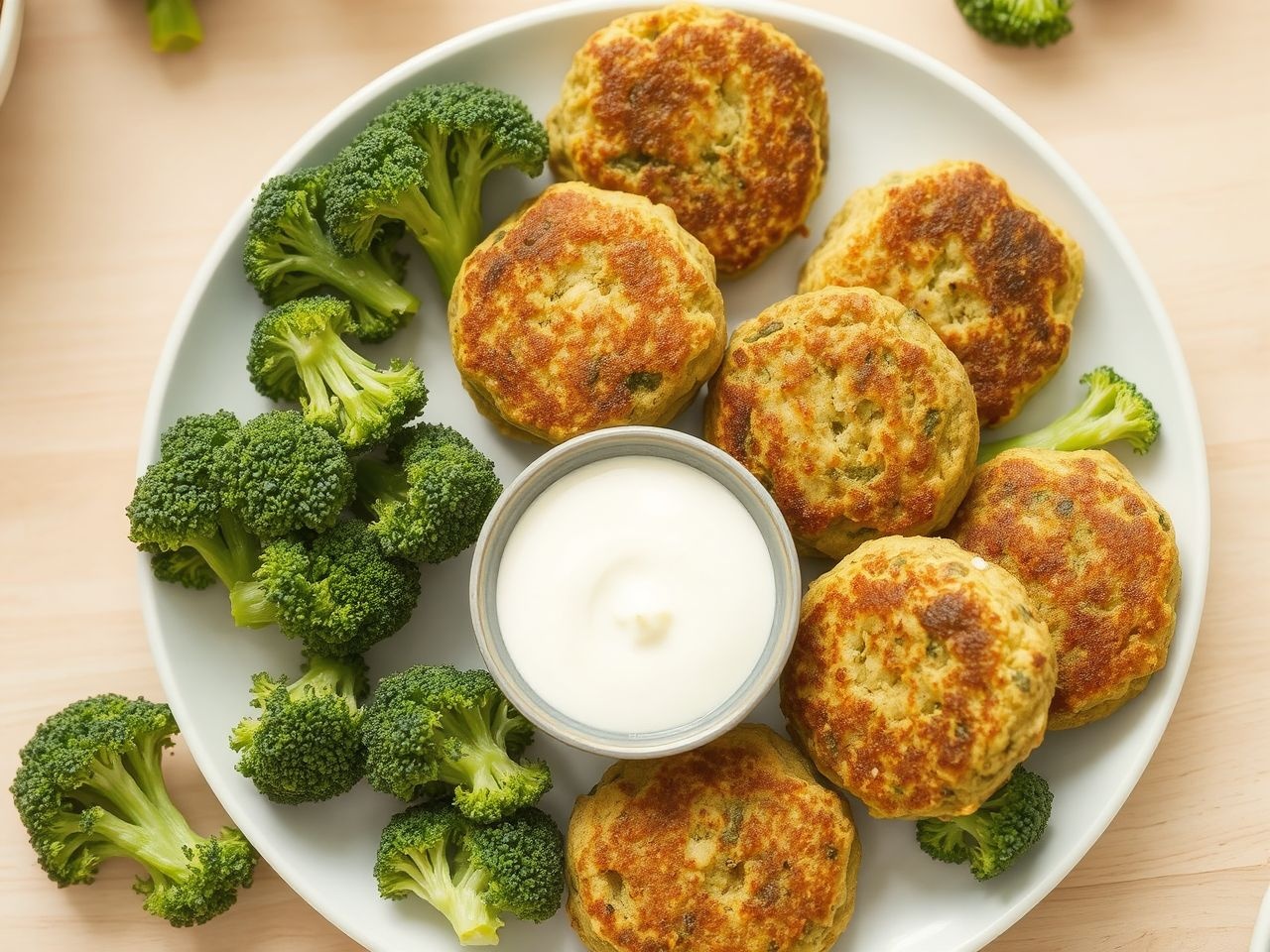 A brokkoli fasírt magas rosttartalma támogatja az emésztést.