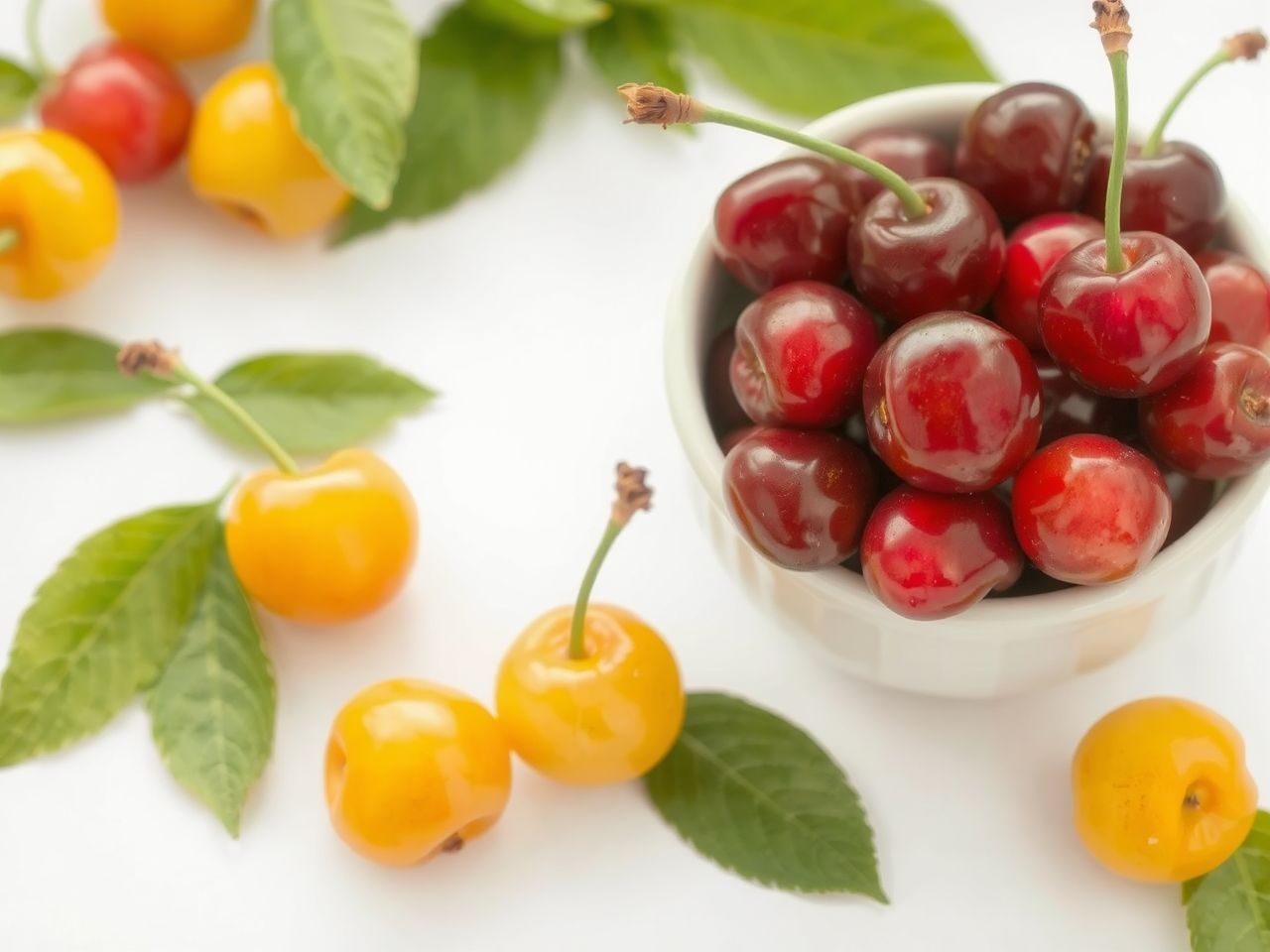 A sárga cseresznye gazdag C-vitaminban és antioxidánsokban.