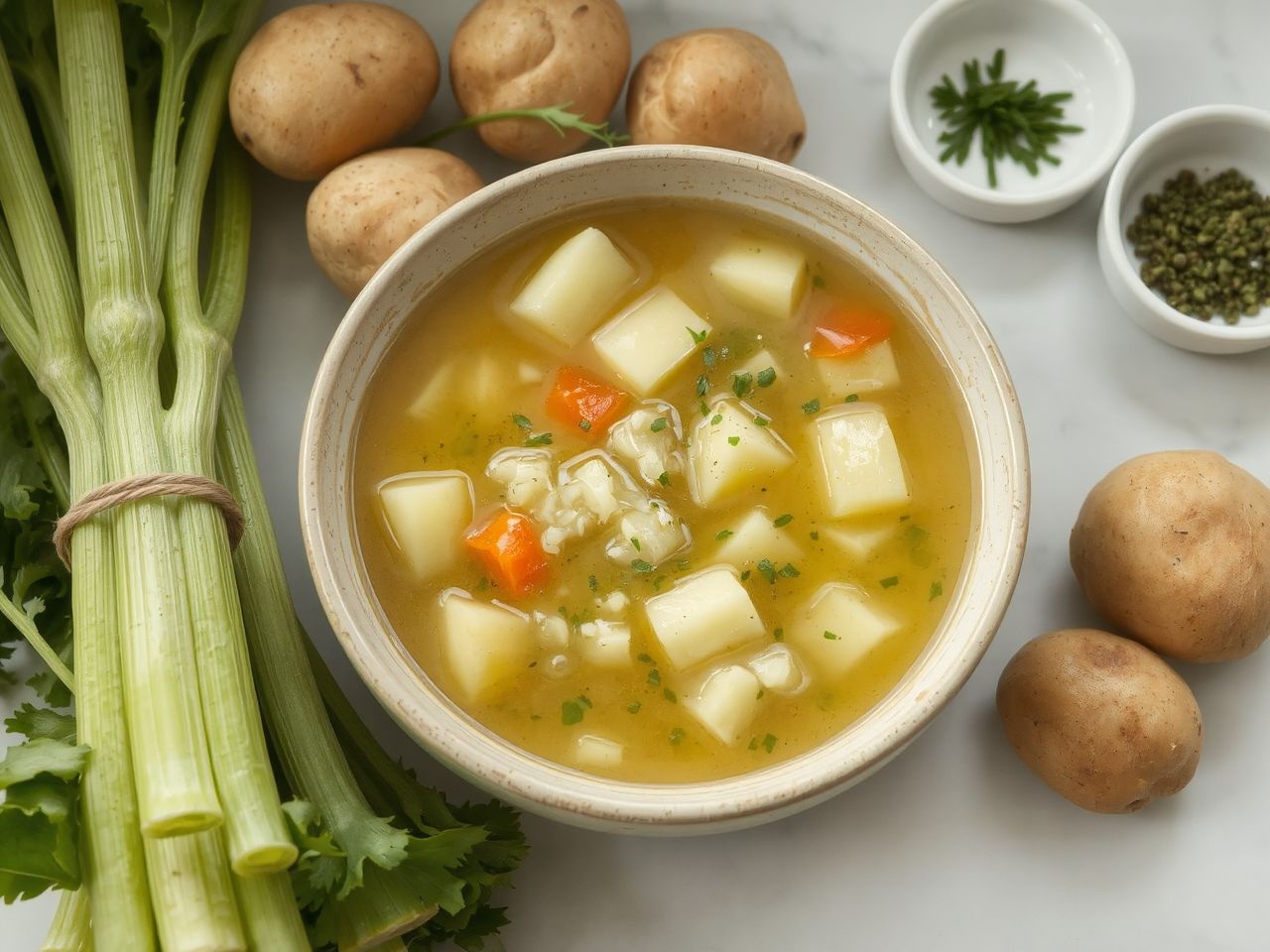 A zeller gyulladáscsökkentő, a burgonya gazdag C-vitaminban.