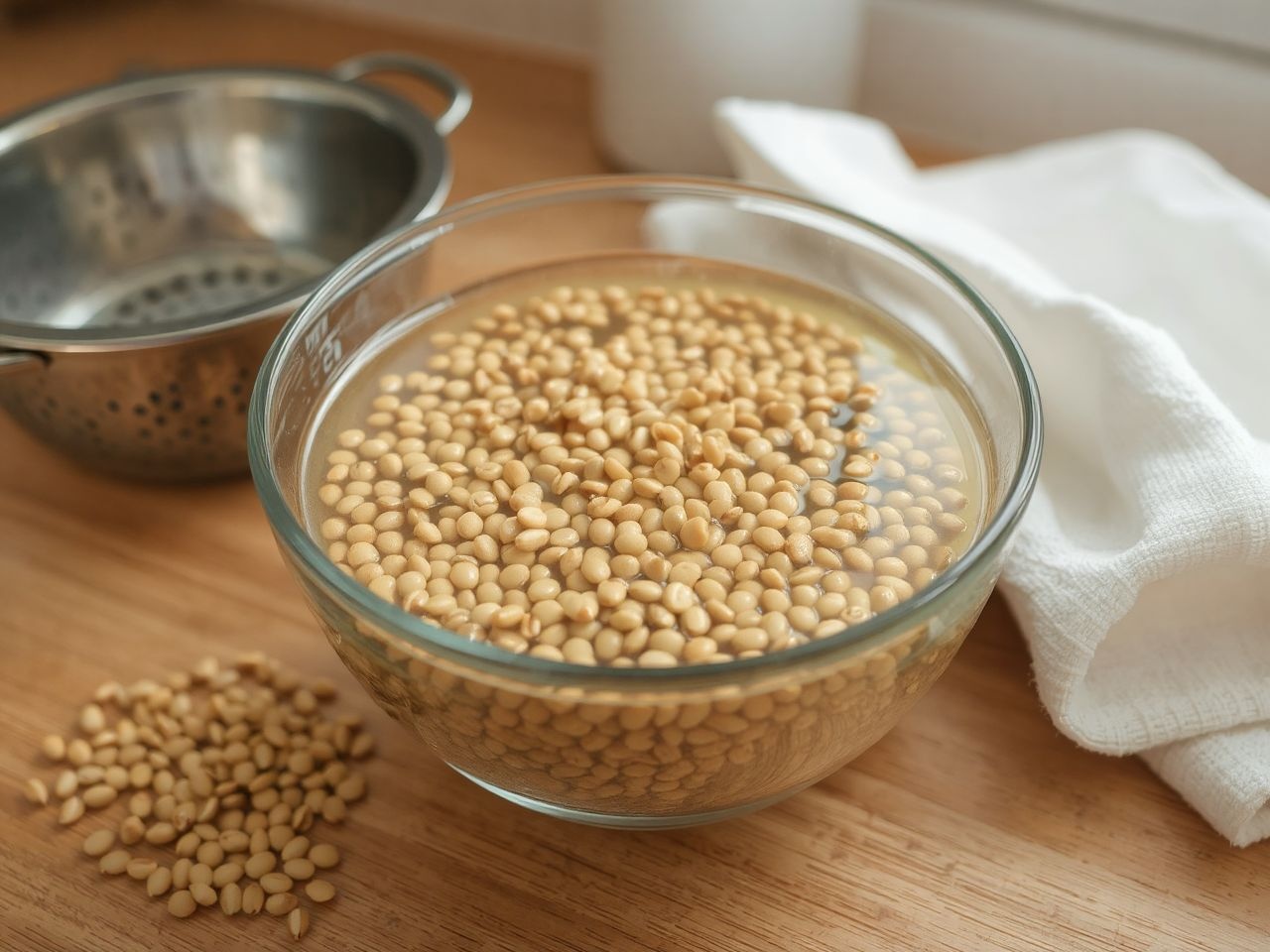 Az áztatás rövidebb főzési időt és jobb ízt biztosít.