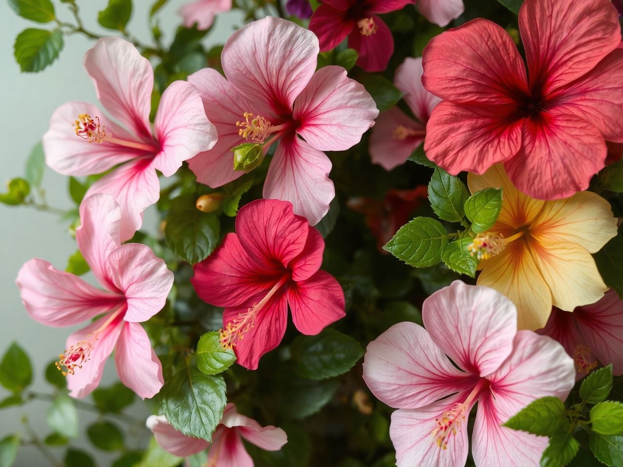 A kínai rózsának több száz különleges, színes fajtája létezik.