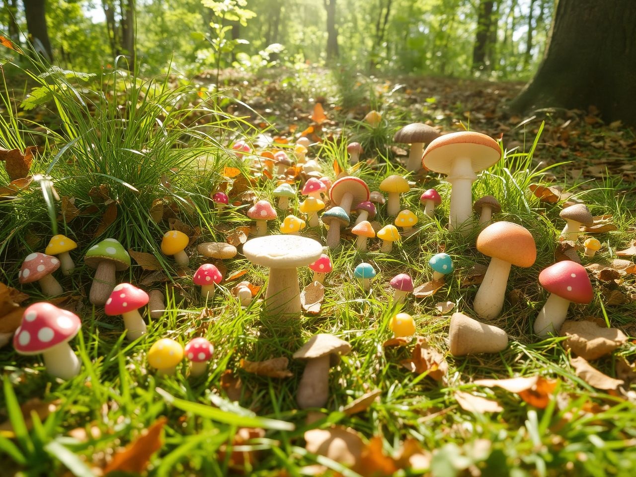 A gombafesztiválok játékos tanulást kínálnak gyerekeknek természetismeretből.