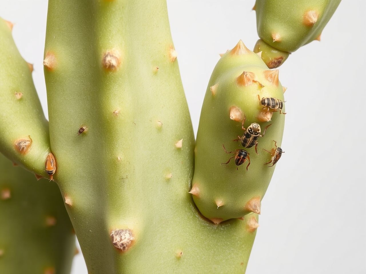 A levélkaktuszt gyakran támadják meg a takácsatkák és tripszek.