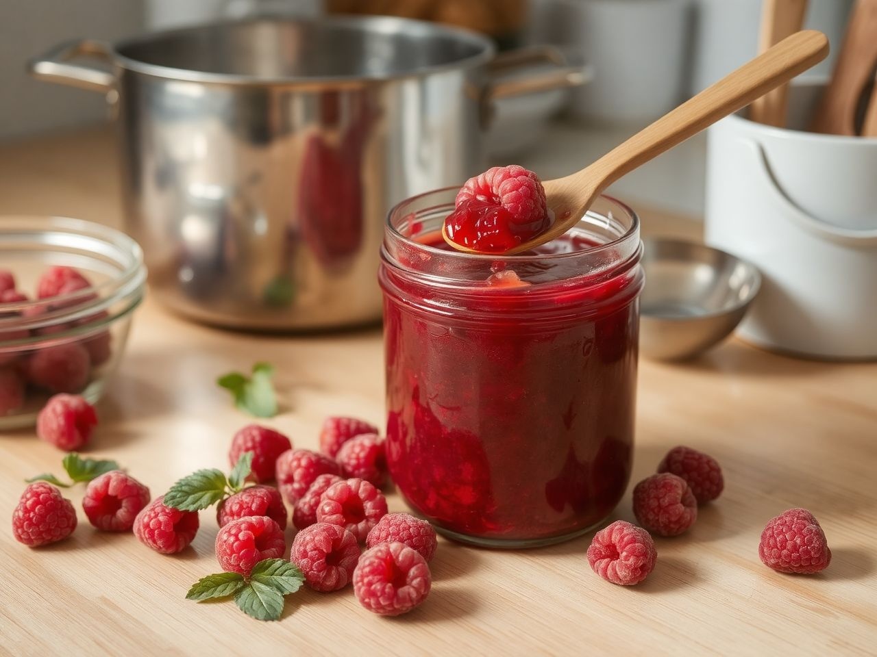 Befőzésnél gyakori a cukor mennyiségének helyes megválasztása.