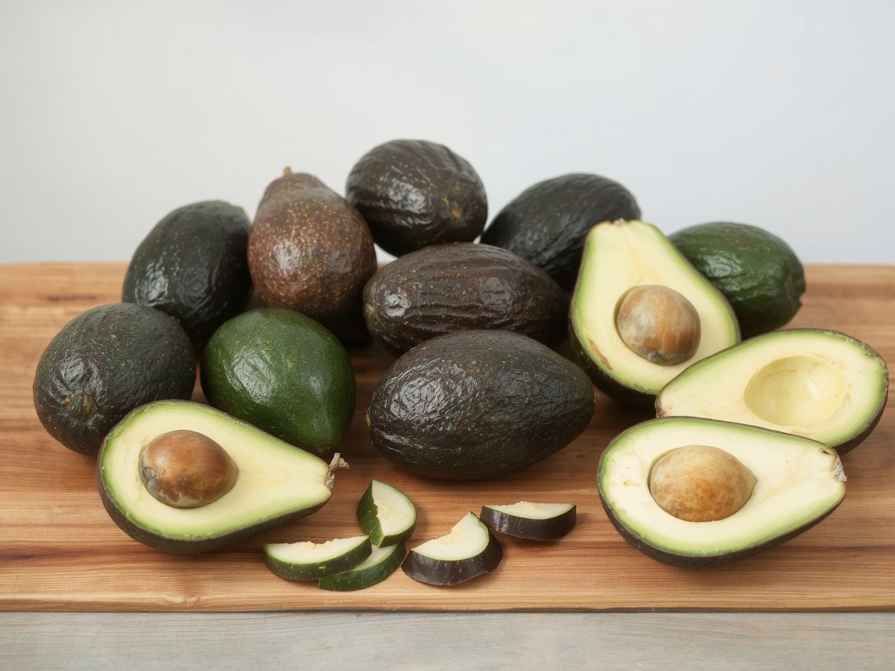 Az avokádó fajtái alakjuk és héjszínek alapján különböznek.