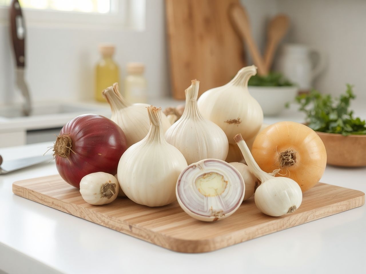 A lilahagyma intenzív íze salátákban és szószokban kiváló.