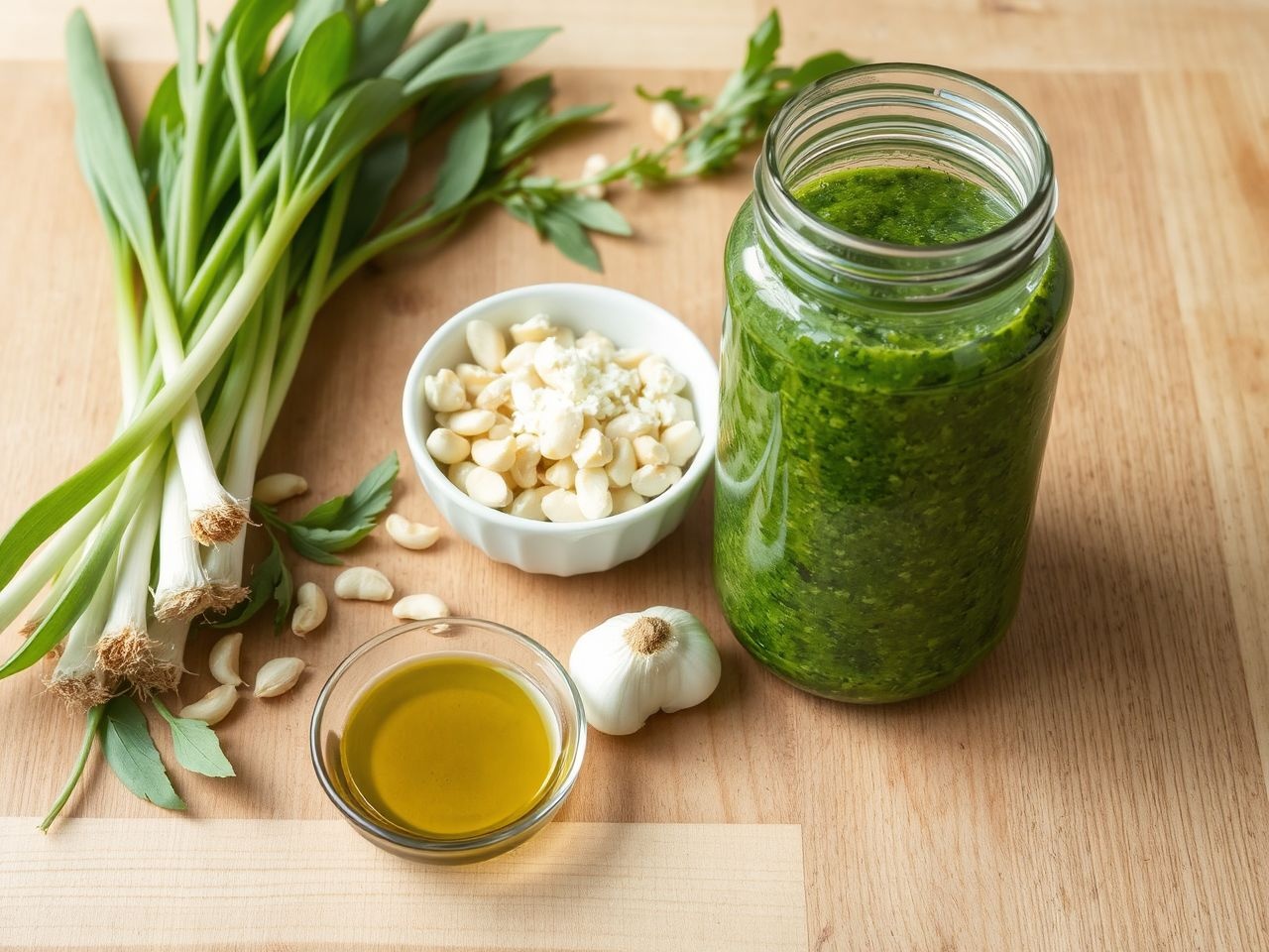 A medvehagymás pesto frissessége feldobja tavaszi ételeidet.