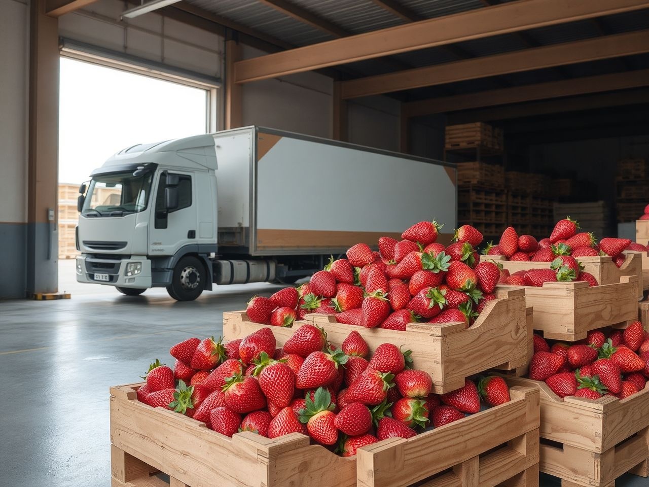 A gyors szállítás kulcsfontosságú az eper frissességéhez és árhoz.