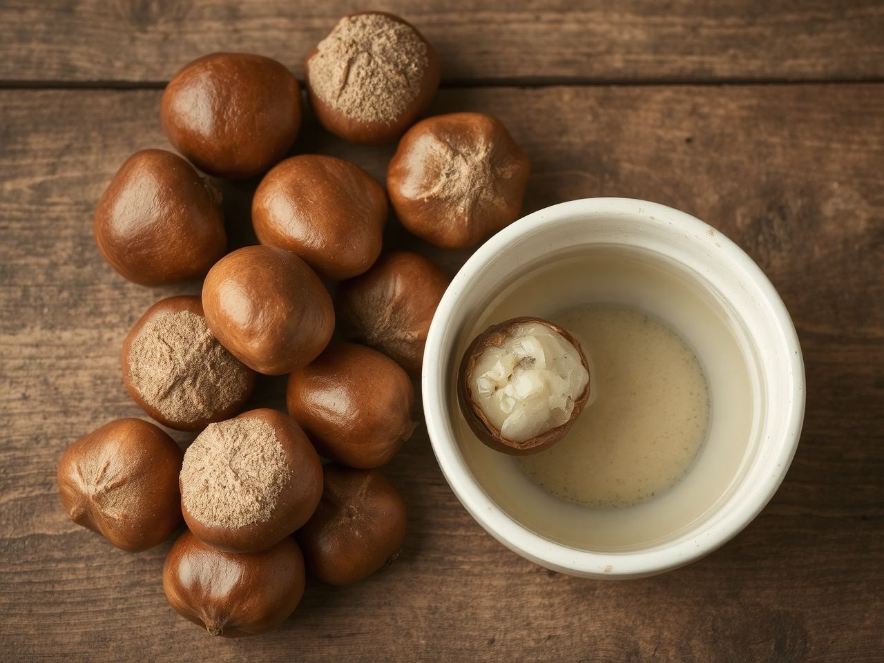 A friss vadgesztenye természetes enzimekkel tisztít, vegyszerek nélkül.