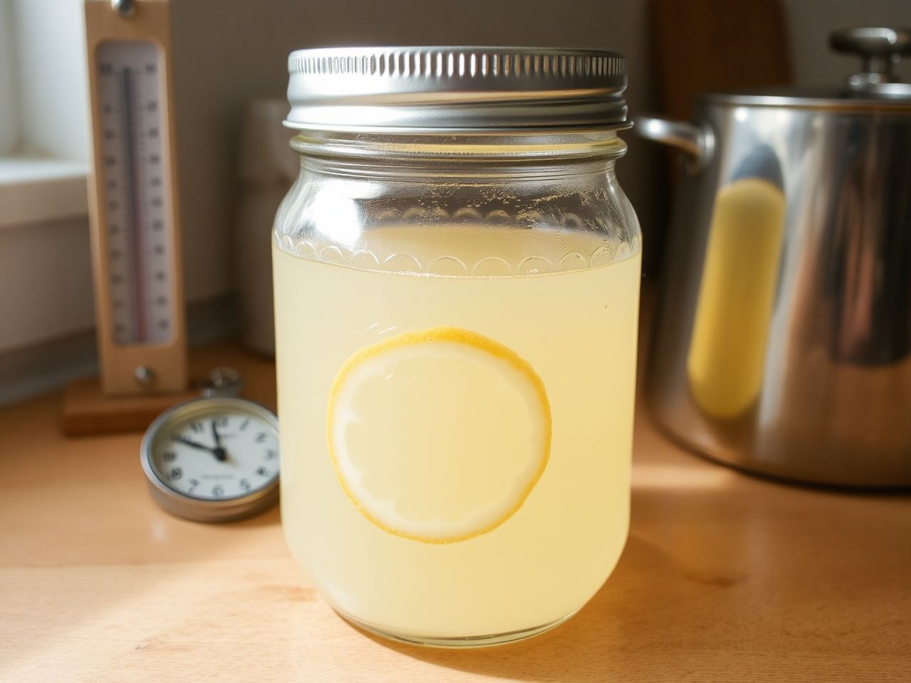 A pasztörizálás megőrzi a citromszörp frissességét és vitamint.