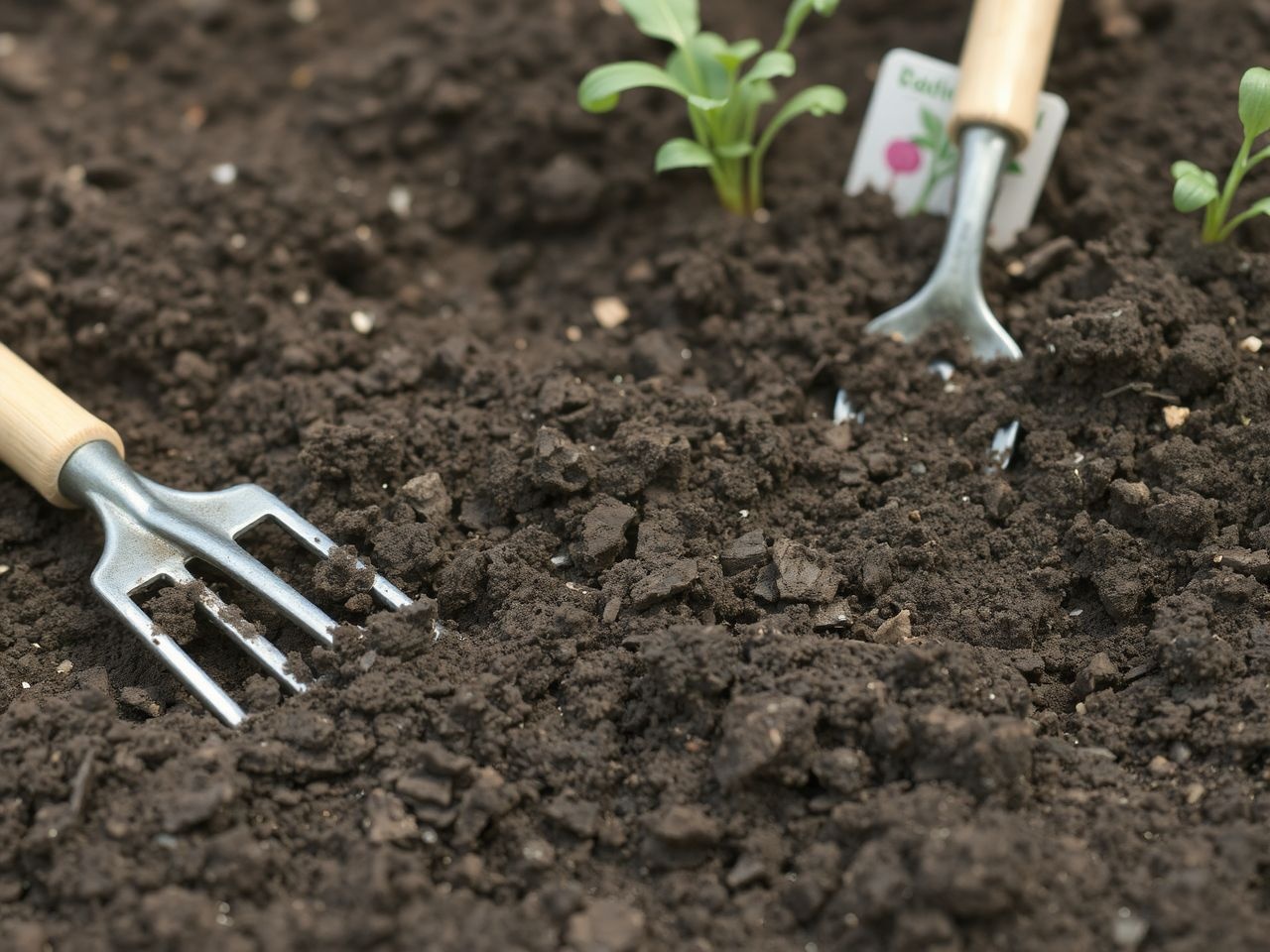 A talaj lazítása és tápanyagok biztosítása a bőséges terméshez.