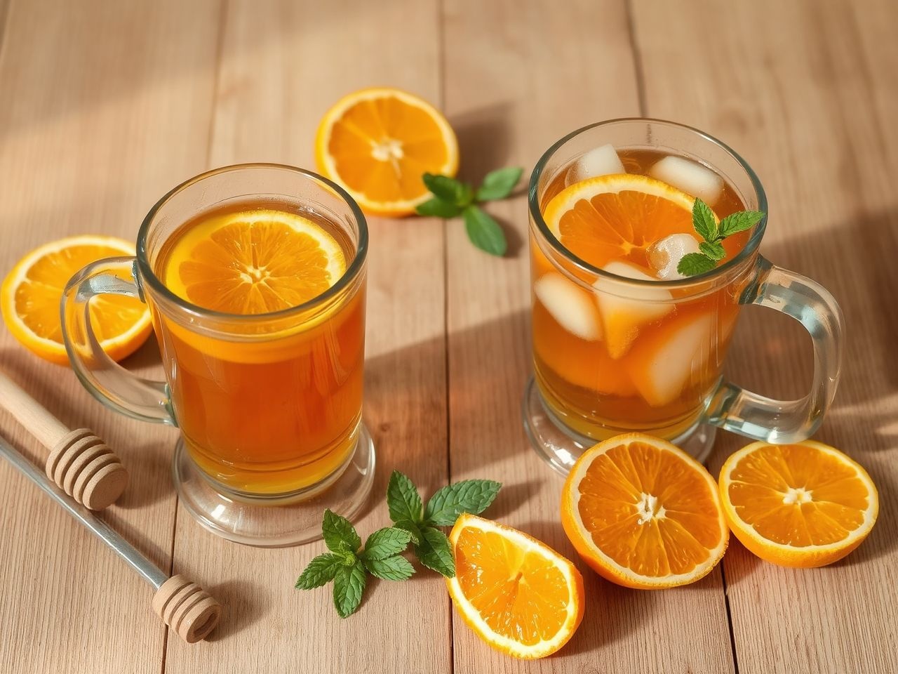 A narancs teát melegen és hidegen egyaránt élvezheted.