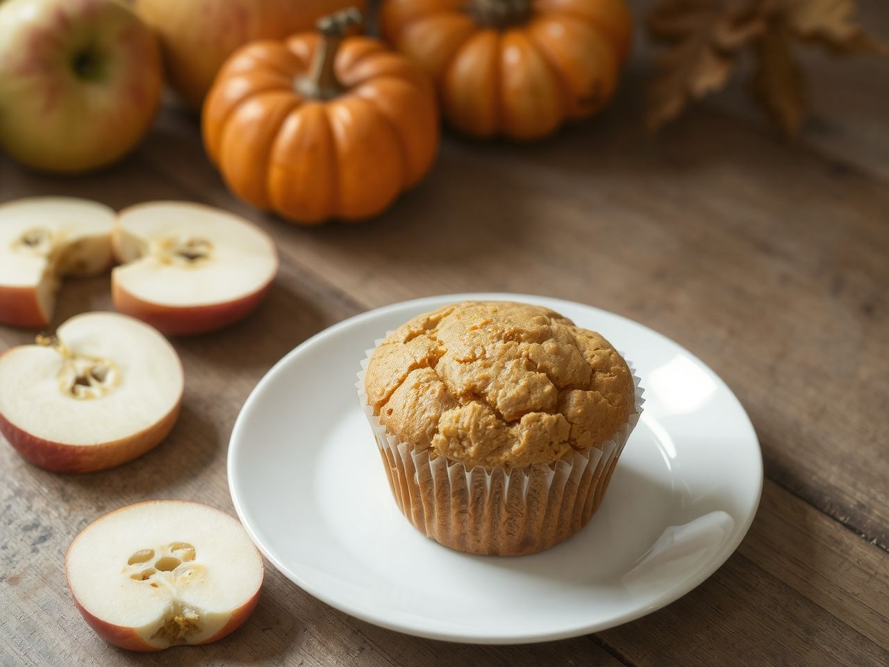 Az almás-sütőtökös muffin gazdag rostban és természetes cukorban.