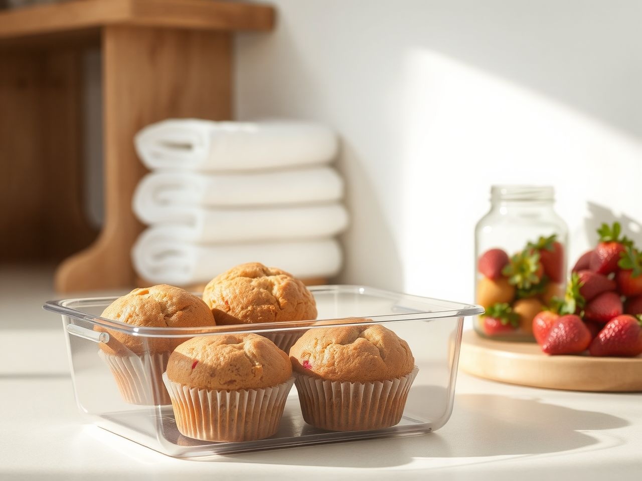 A muffins frissen tartásához légmentesen zárt dobozban tárold.