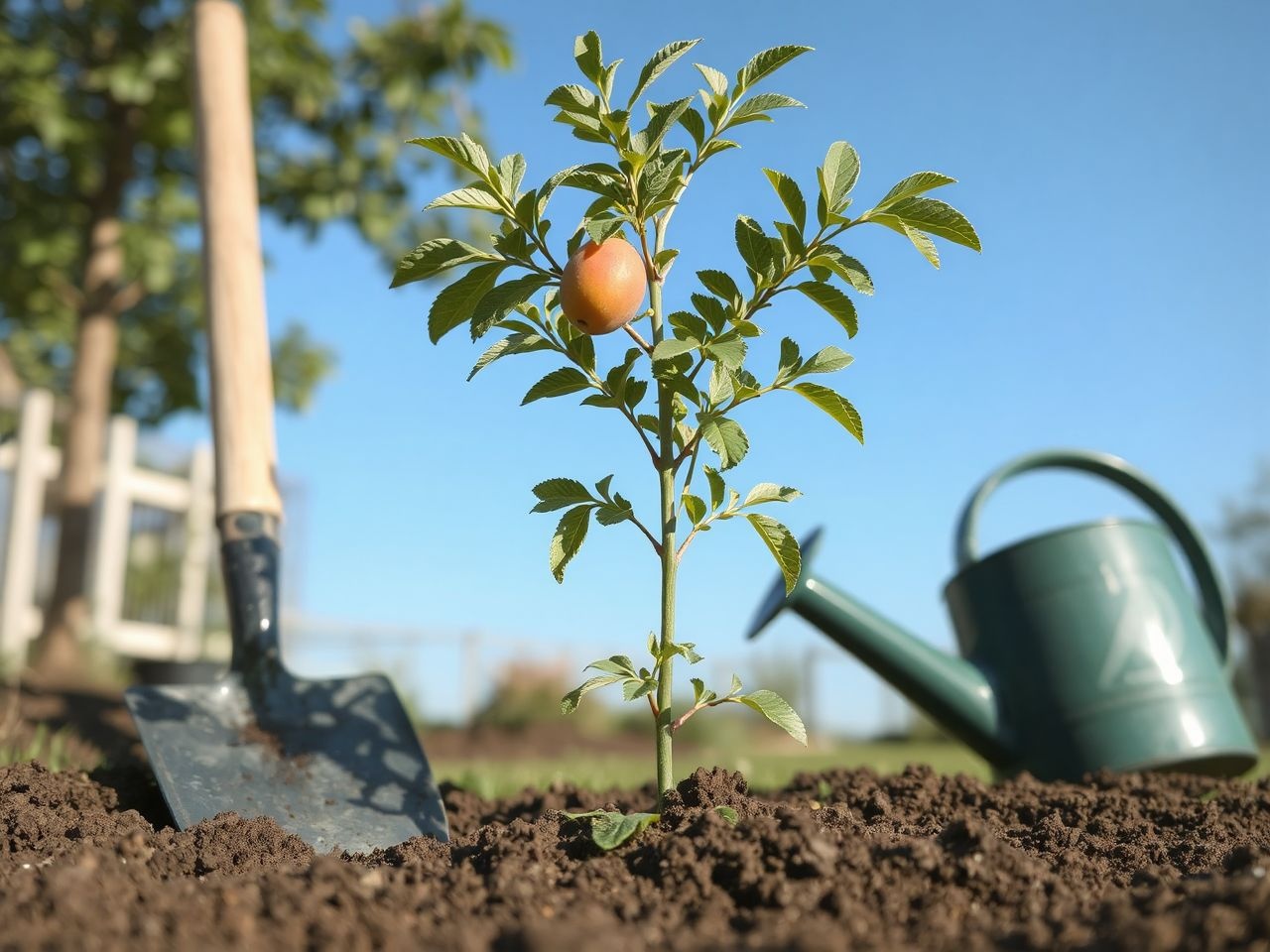 A Bergeron sárgabarack tavaszi ültetésénél a megfelelő talaj fontos.