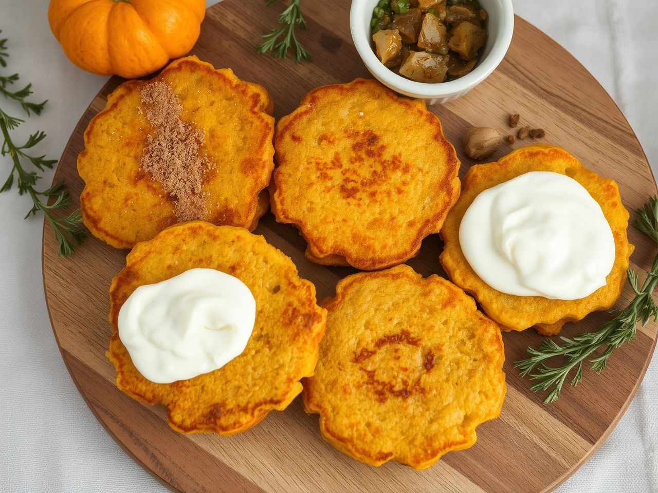 A sütőtökös tócsni egyszerre lehet édes és sós fogás.