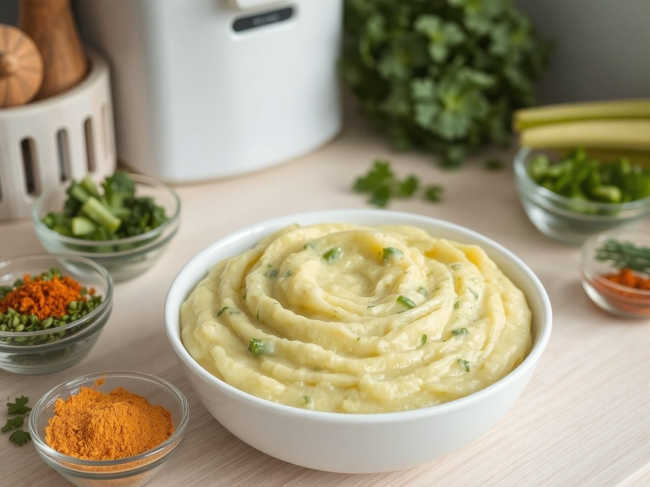 Fűszerek variálásával a brokkolis krumplipüré új dimenziót kap.