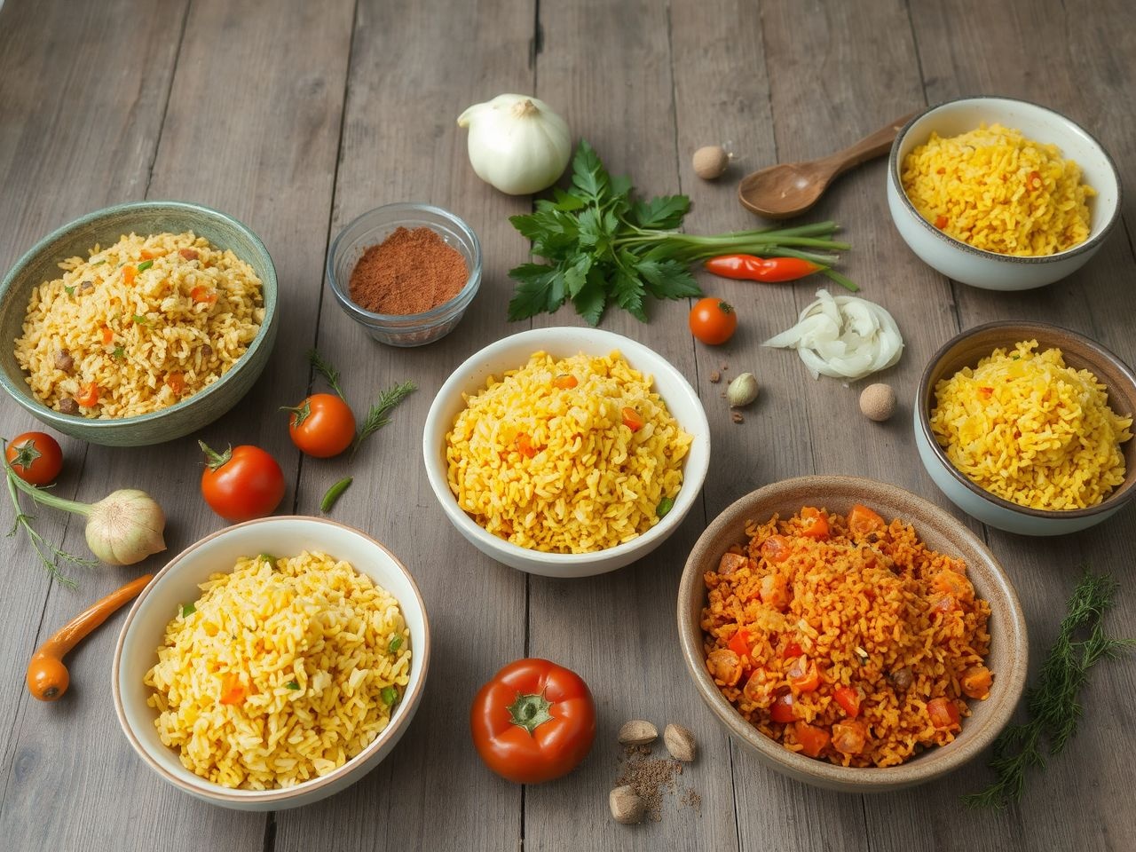 A variációkban rizs mellett kukoricával vagy kolbásszal is gazdagítható.