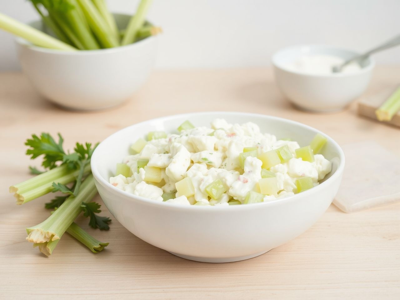 A joghurtos zellersaláta friss és tápláló mindennapi köret.