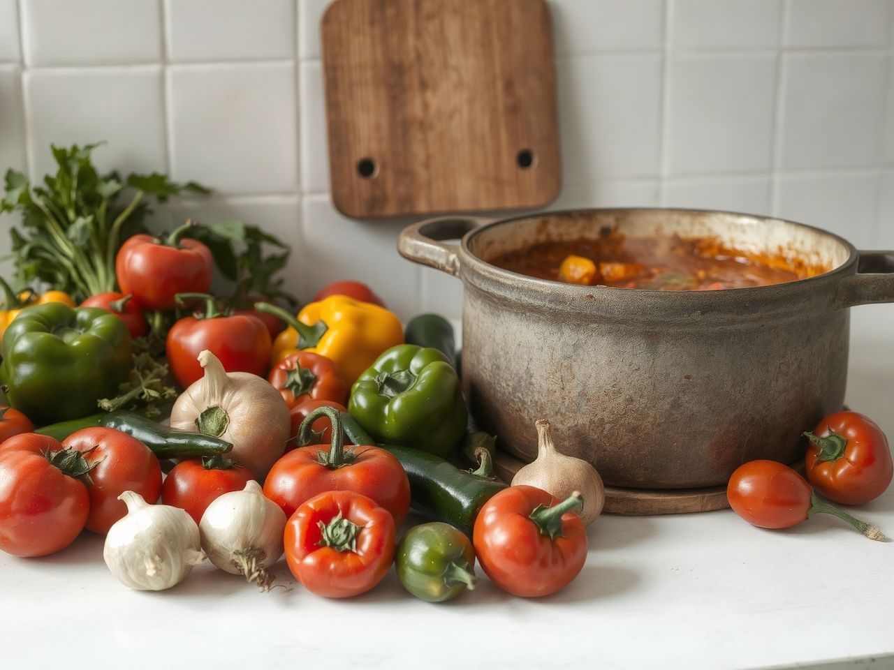 A tökéletes lecsó aránya: paprika, paradicsom és hagyma harmóniája.