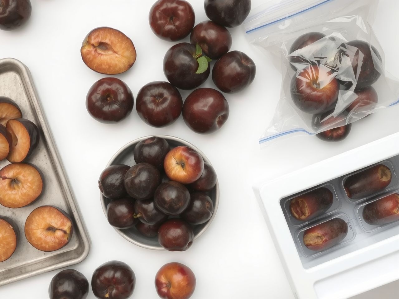 A gyorsfagyasztás megőrzi a szilva vitamintartalmát és ízét.