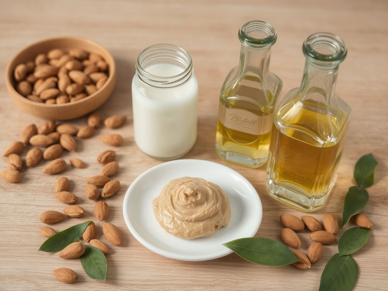 A mandulaolaj gazdag E-vitaminban, bőrfiatalító hatású.