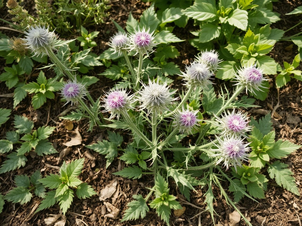 A máriatövis javítja a talaj minőségét fenntartható gazdálkodásban.